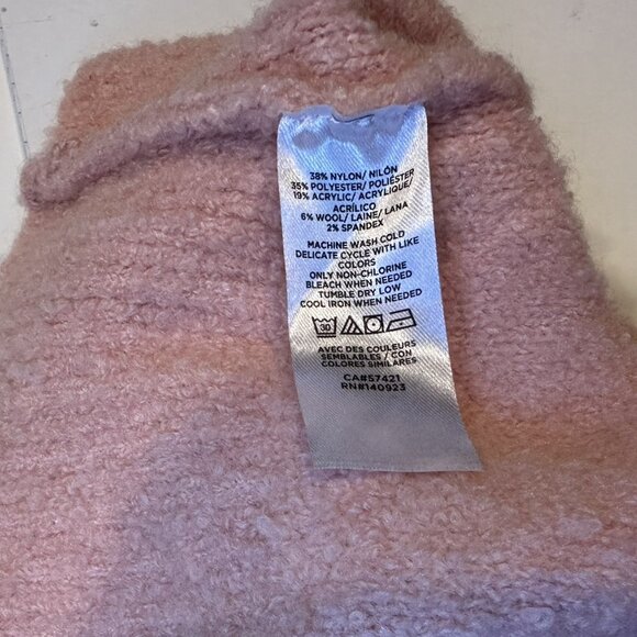 Ann Taylor LOFT boucle sweater dress - pink size Small Cozy Soft - Picture 6 of 7